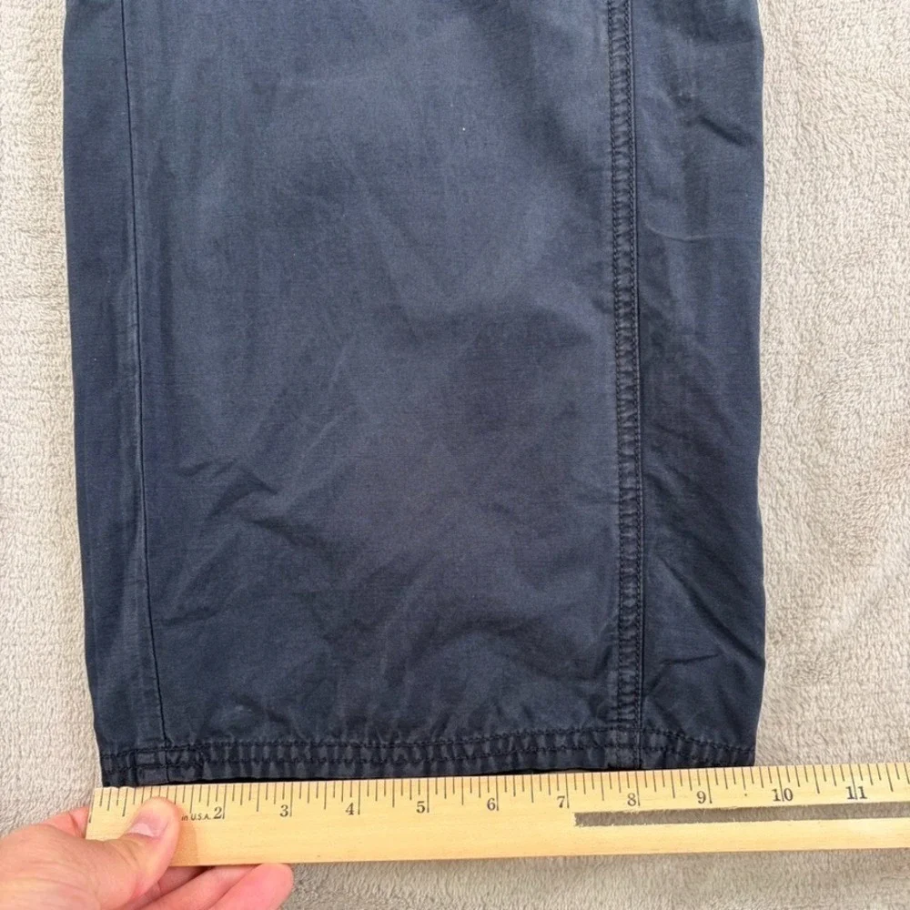 Armani Exchange Performance‎ Cinch Waist Pants Men 34L Zip Pockets Baggy Grunge